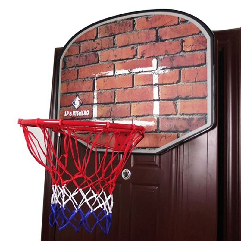 KIDS BASKETBALL BOARD HOOP RING NET WALL MOUNT OUT INDOOR GAME HANGING